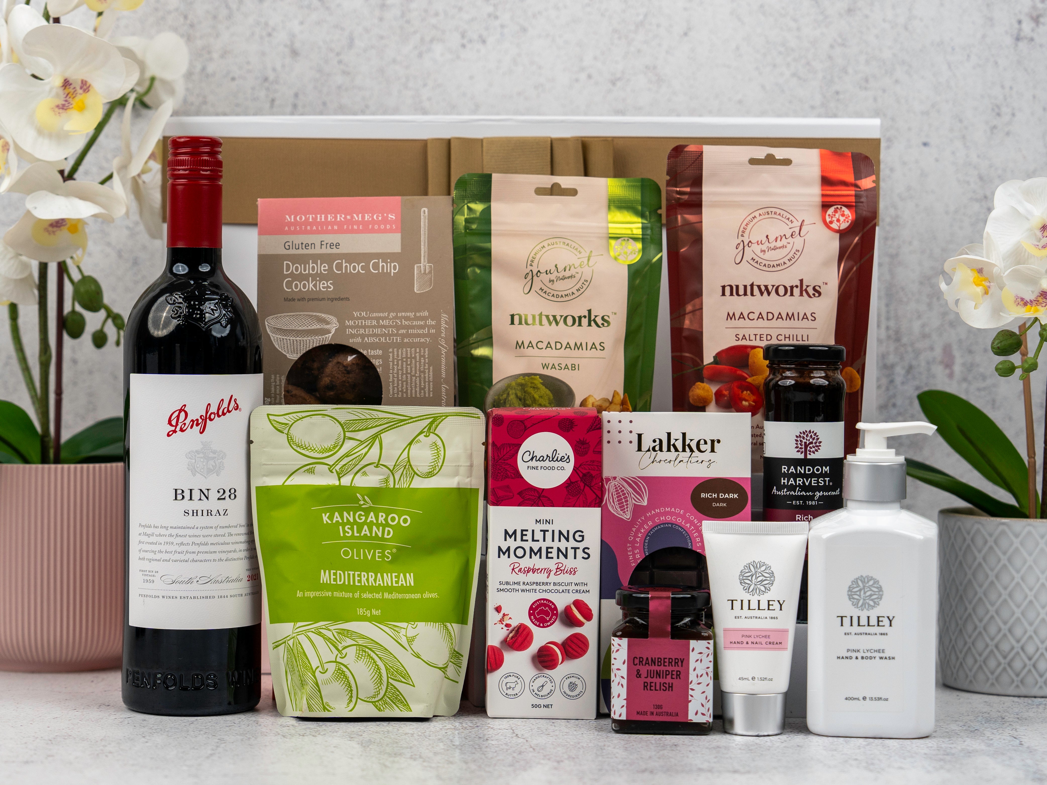 Red Wine and Sweet Treats Hamper