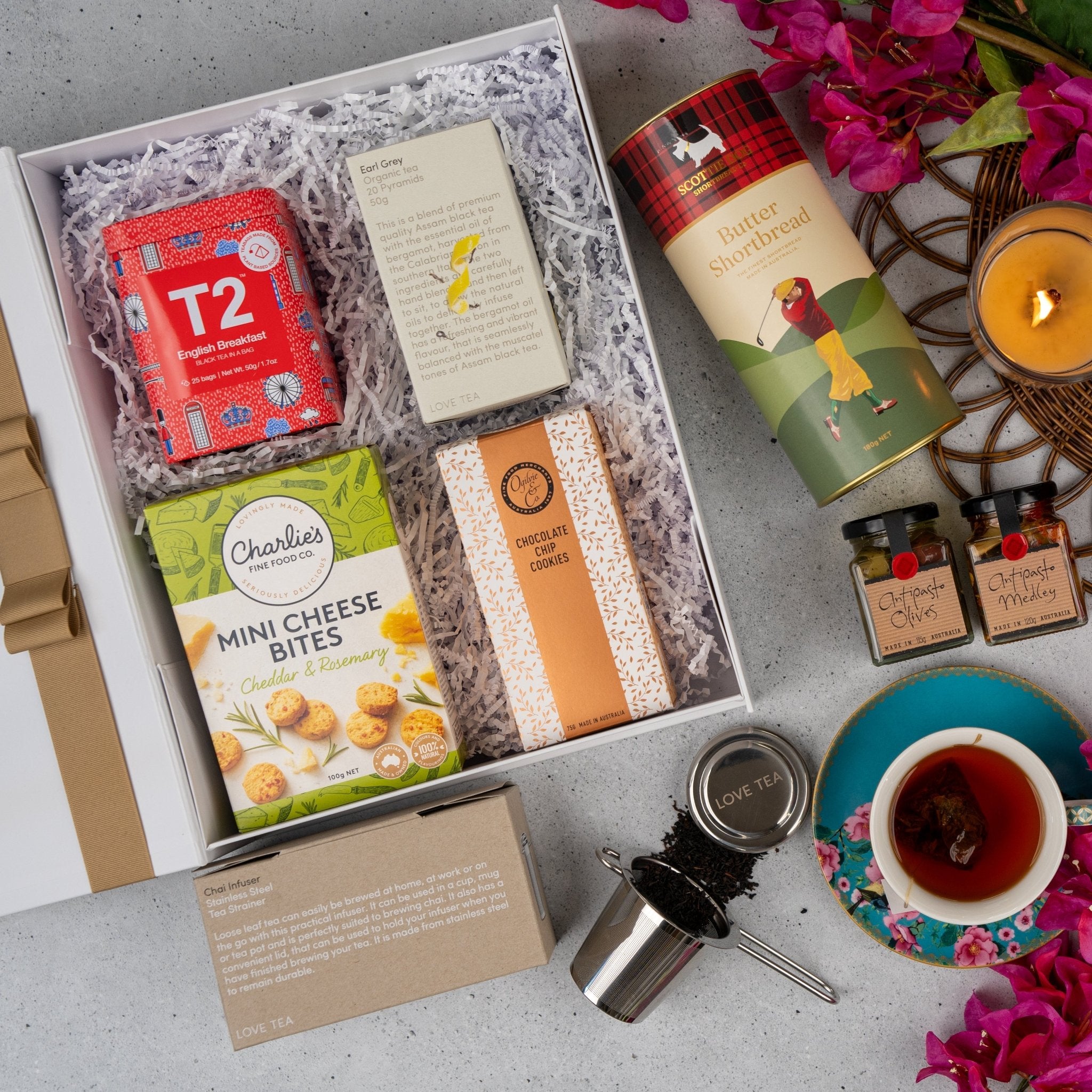 Flavours of the World Tea Hamper - The Hamper Boutique Co