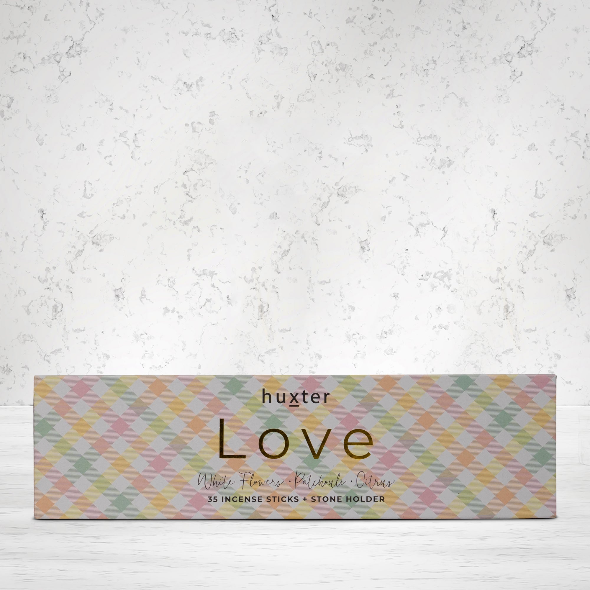 Huxter Incense Sticks Pastel Check Love