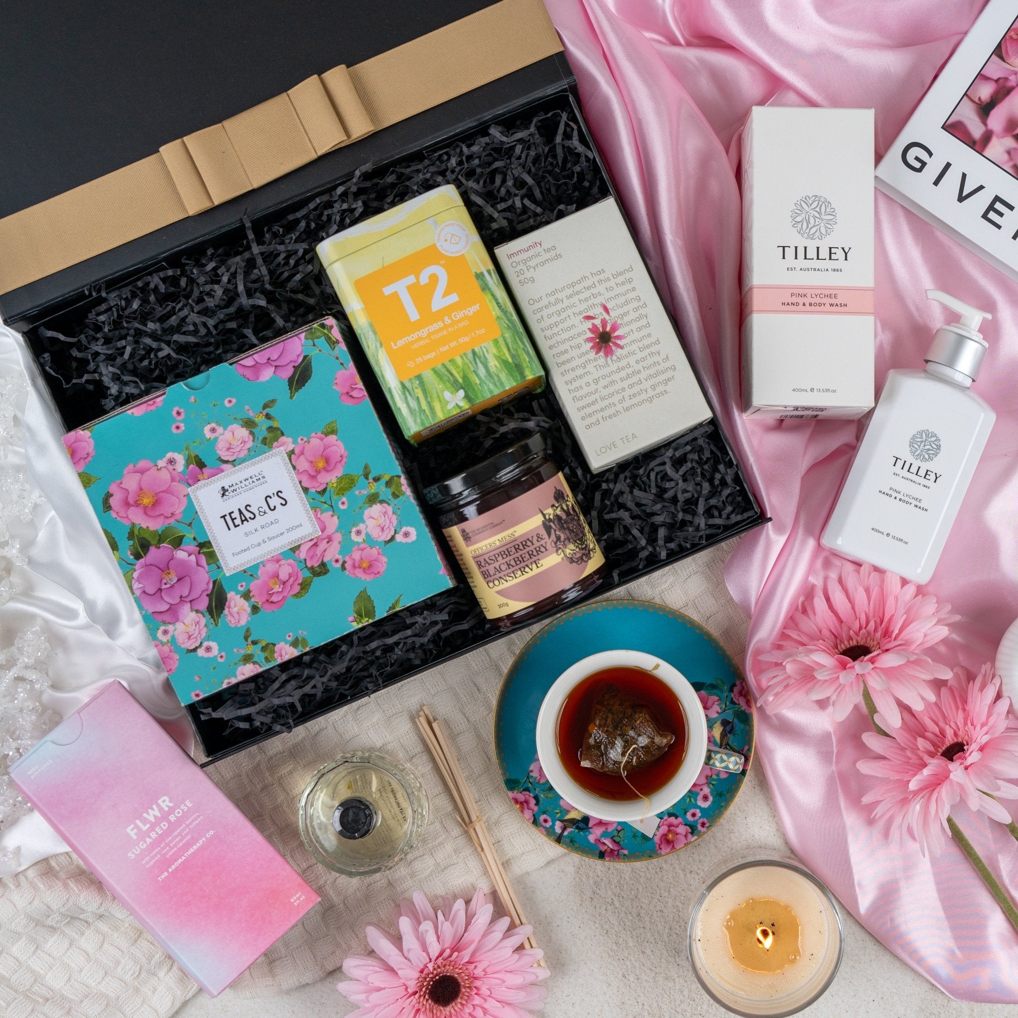 Relax and Rejuvenate Tea Hamper - The Hamper Boutique Co