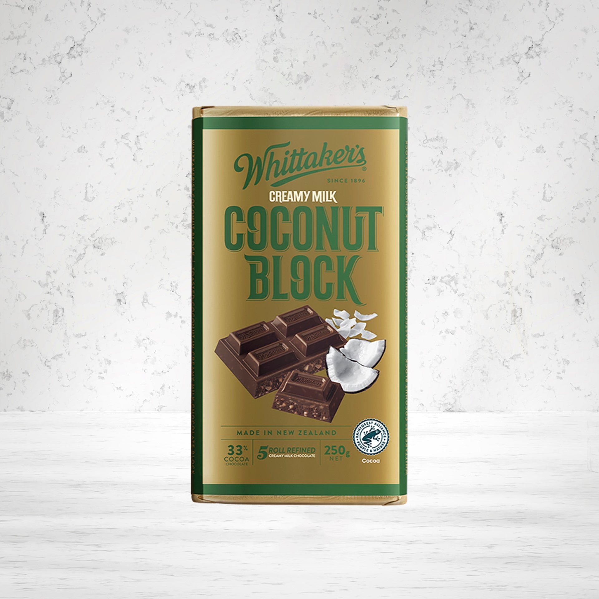 Whittaker Coconut Block 33% 250 grams